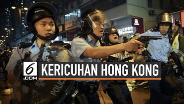 Polisi Todongkan Pistol ke Demonstran Hong Kong