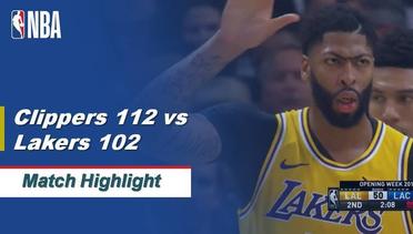 NBA I Cuplikan Pertandingan : Clippers 112 vs Lakers 102