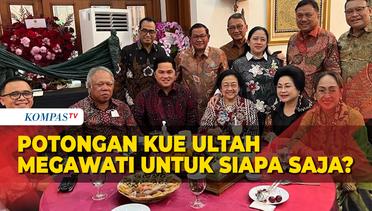 Megawati Berikan Potongan Pertama Kue Ultah ke Pramono, Ketiga ke Menteri PUPR Basuki