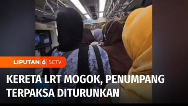 LRT Mogok, Sejumlah Penumpang Terpaksa Diturunkan di Stasiun Cawang | Liputan 6