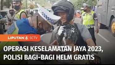 Operasi Keselamatan Jaya Digelar, Polisi Bagi-bagi Helm Gratis! | Liputan 6
