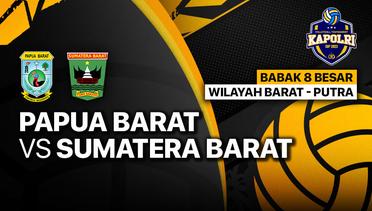 Full Match | Putra: Papua Barat vs Sumatera Barat | Piala Kapolri 2023