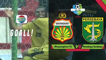 Gol Vendry Mofu - Bhayangkara FC (2) vs (0) Persebaya Surabaya | Go-Jek Liga 1 Bersama Bukalapak