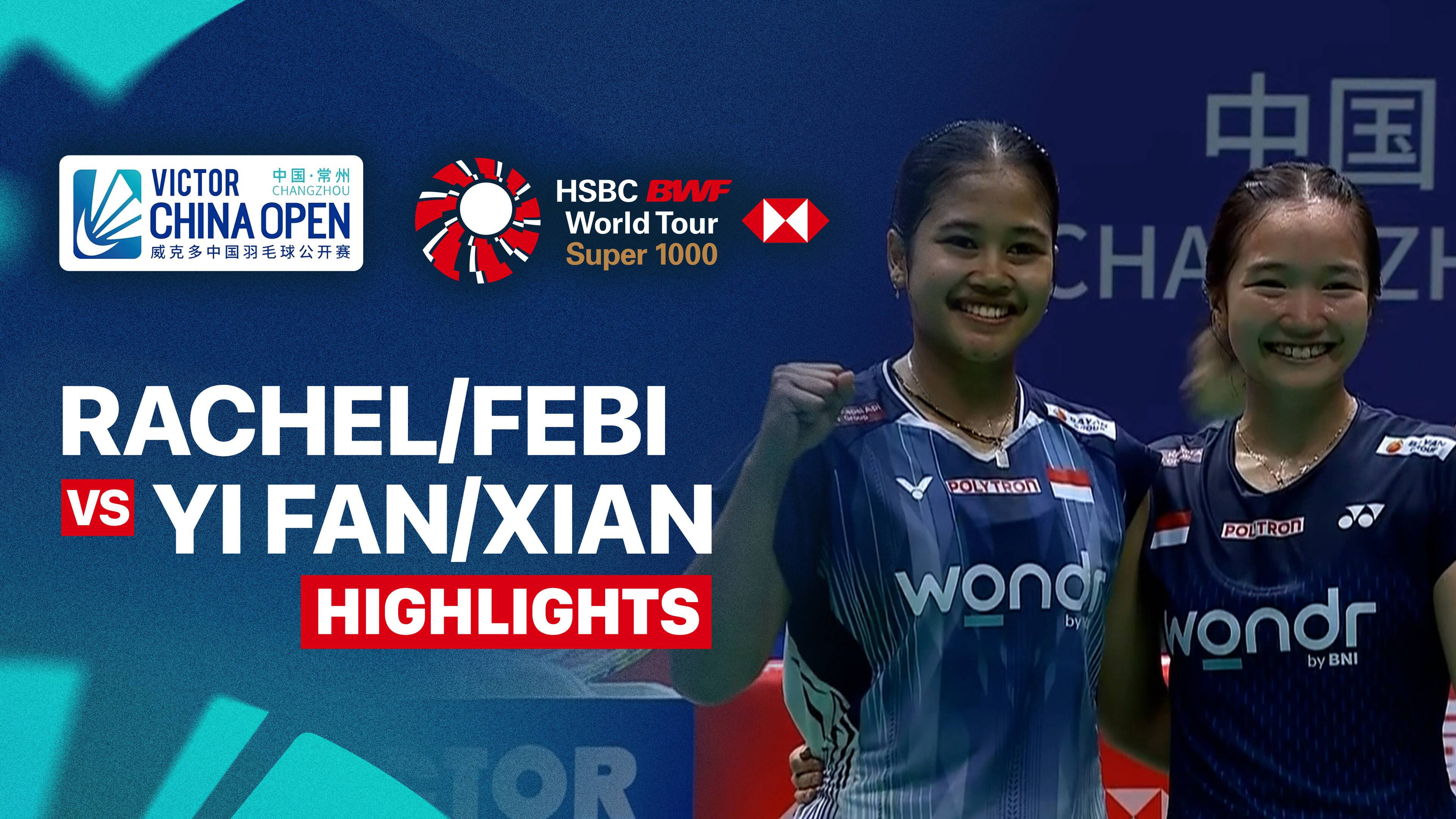 Rachel Allessya Rose/Febi Setianingrum (INA) vs Jia Yi Fan/Zhang Shu Xian (CHN) - Women's Doubles Round of 32 | VICTOR China Open 2026