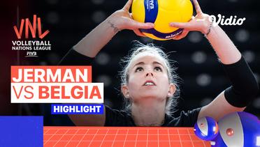 Match Highlights | Jerman vs Belgia | Women's Volleyball Nations League 2022