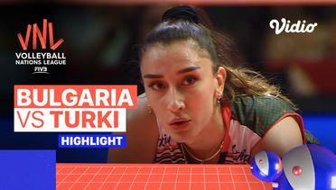 Match Highlights | Bulgaria vs Turki | Women's Volleyball Nations League 2022