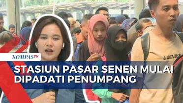 Pantauan Libur Nataru, Penumpang Mulai Padati Stasiun Pasar Senen Jakarta
