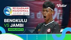 Putra: Bengkulu vs Jambi - Highlights | Kejurnas Junior 2023