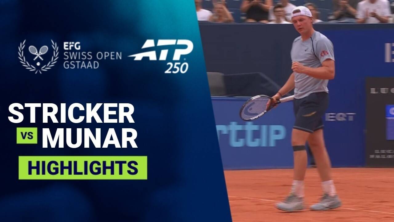 Dominic Stricker vs Jaume Munar - Round 1 | ATP 250: EFG Swiss Open Gstaad 2026