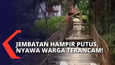 Jadi Akses Pergi Bekerja & Sekolah, Kondisi Jembatan Gantung di Tana Toraja Ancam Nyawa Warga!