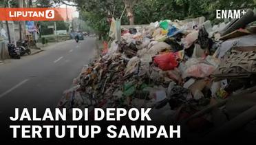 3 Hari Tak Diangkut, Tumpukan Sampah Tutupi Jalan di Depok