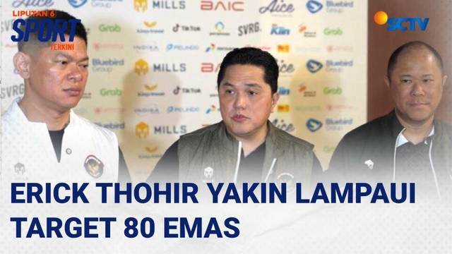 Menpora Erick Thohir Yakin Indonesia Bisa Lewati Target 80 Medali Emas SEA Games 2025 Thailand