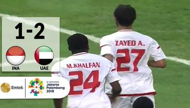 Goal Alameri Zayed - Sepak Bola Putra Indonesia (1) vs (2) United Arab Emirates | Asian Games 2018
