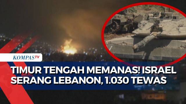 Dua Pekan Israel Israel Serang Lebanon, Pimpinan Hizbullah beserta 1.030 Warga Lainya Tewas