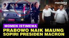 Momen Istimewa Prabowo Naik Maung Sopiri Presiden Prancis Macron ke Akmil Magelang