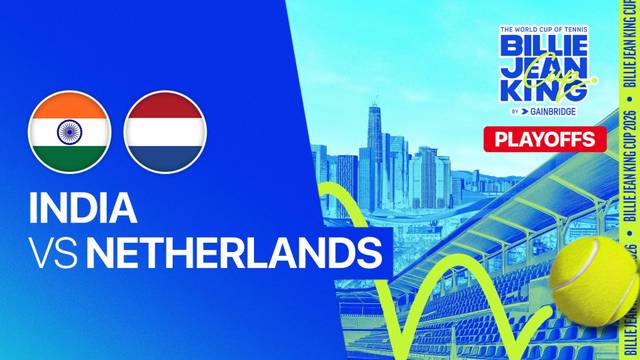 India vs Netherlands - Full Match | Billie Jean King Cup Play-offs 2025