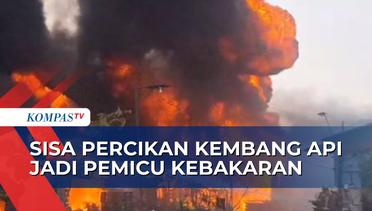 Gudang Penyimpanan Palet Kayu di Surabaya Ludes Terbakar!