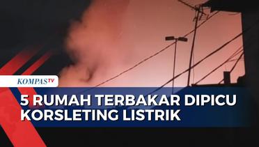 Dipicu Korsleting Listrik, 5 Rumah di Tebet Jakarta Ludes Terbakar!