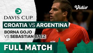 Full Match | Grup A Croatia vs Argentina | Borna Gojo vs Sebastian Baez | Davis Cup 2022
