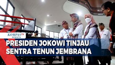 Presiden Jokowi Tinjau Sentra Tenun Jembrana
