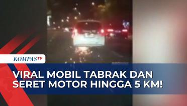 Polisi Pastikan Pengendara Mobil yang Seret Motor ke Tol Pasteur Bandung dalam Keadaan Mabuk!