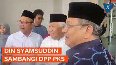 Din Syamsuddin Sambangi DPP PKS, Bahas Paslon Anies-Imin di Pilpres 2024