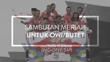 Sambutan Meriah untuk Owi / Butet Saat Tiba di Indonesia