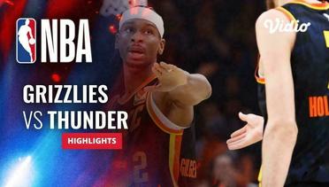Memphis Grizzlies vs Oklahoma City Thunder - Highlights | NBA Regular Season 2023/24