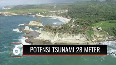 BMKG Prediksi Ada Potensi Tsunami Setinggi 28 Meter di Pacitan Jatim | Liputan 6