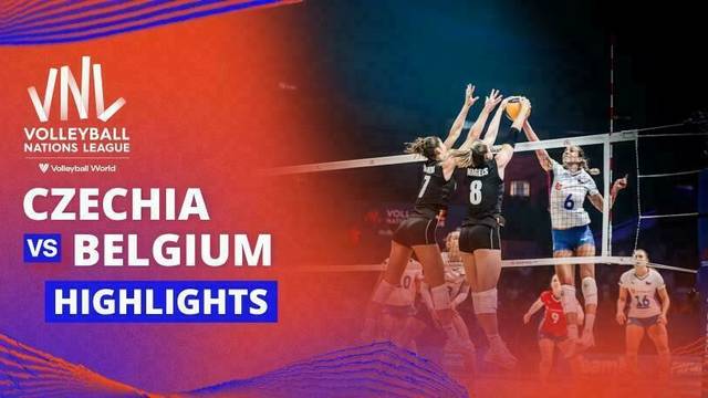 Women: Czechia vs Belgium - Highlight | Volleyball Nations League 2025
