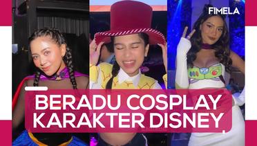 Azizah Salsha Ulang Tahun, Para Tamu Cosplay Karakter Disney