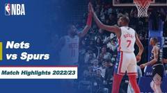 Match Highlights | Brooklyn Nets vs San Antonio Spurs | NBA Regular Season 2022/23