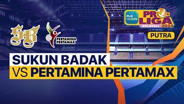 Putra: Kudus Sukun Badak vs Jakarta Pertamina Pertamax - Full Match | PLN Mobile Proliga 2024