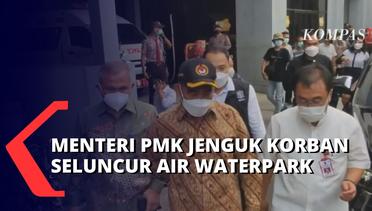 Menteri PMK dan Gubernur Jawa Timur Jenguk Korban Robohnya Selucur Air di Waterpark Kenjeran