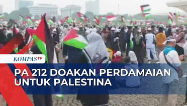 Doakan Keselamatan NKRI dan Perdamaian Palestina, Peserta Munajat Kubro 212 Berkumpul di Monas