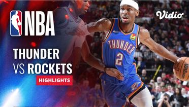 Oklahoma City Thunder vs Houston Rockets - Highlights | NBA Regular Season 2023/24