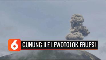 Gunung Ile Lewotolok Kembali Erupsi Enam Kali | Liputan 6