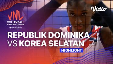 Match Highlights | Republik Dominika vs Korea Selatan | Women’s Volleyball Nations League 2023