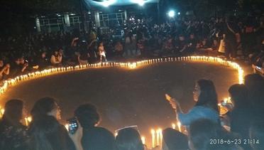 #PrayForDanauToba - Aksi 1000 Lilin Untuk Danau Toba dari UKI Jakarta