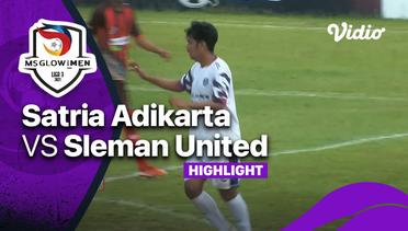 Highlight - Satria Adikarta 1 vs 2 Sleman United | Liga 3 2021/2022