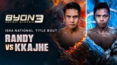 Randy Pangalila vs Kkajhe - Full Match | ISKA National Title Bout  | Byon Combat Showbiz Vol.3