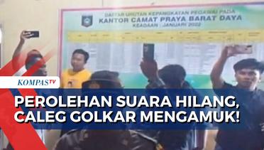 Klaim Kehilangan Perolehan Suara, Caleg DPRD Golkar di Lombok Tengah Mengamuk!