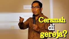 Ridwan Kamil Marah Kepada Netizen dan Jelaskan Foto Dia Ceramah di Sebuah Gereja di Bandung