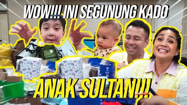 ALHAMDULILLAH! TERIMA KASIH SEMUA SAYANG RAFATHAR RAFFI NAGITA CIPUNG BANTUIN BUKA KADO SAMPE GEMPOR