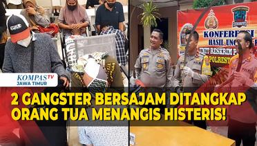 Dua Kelompok Gangster Surabaya Bersajam Diamankan, Orang Tua Mengangis Histeris