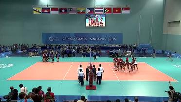 Volleyball Women's VIE vs INA Preliminary Pool B Match 4 (Day 6) | 28th SEA Games Singapore 2015
