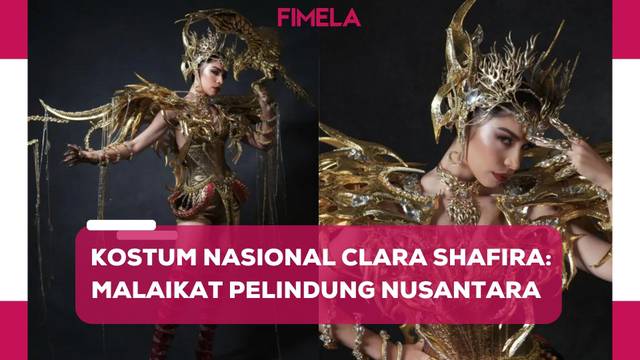 Kostum Nasional Miss Universe Indonesia Clara Shafira Krebs: Malaikat Pelindung Nusantara