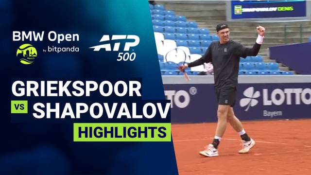 Tallon Griekspoor vs Denis Shapovalov - Highlight | ATP 500: BMW Open 2026
