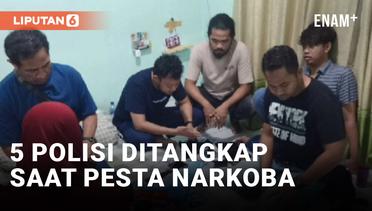 Kacau! 5 Orang Polisi Ditangkap Saat Pesta Narkoba di Depok