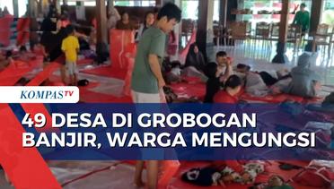 Banjir Grobogan Rendam 49 Desa, Warga Mengungsi di Pendopo